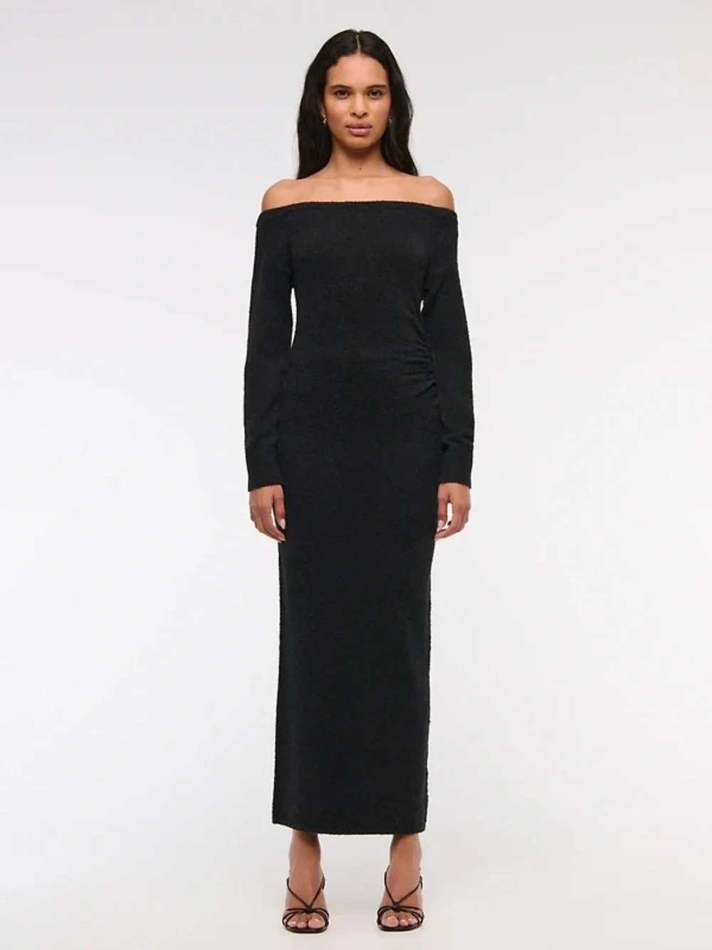 black boucle maxi dress GANNI Black Boucl Maxi Dress GANNI